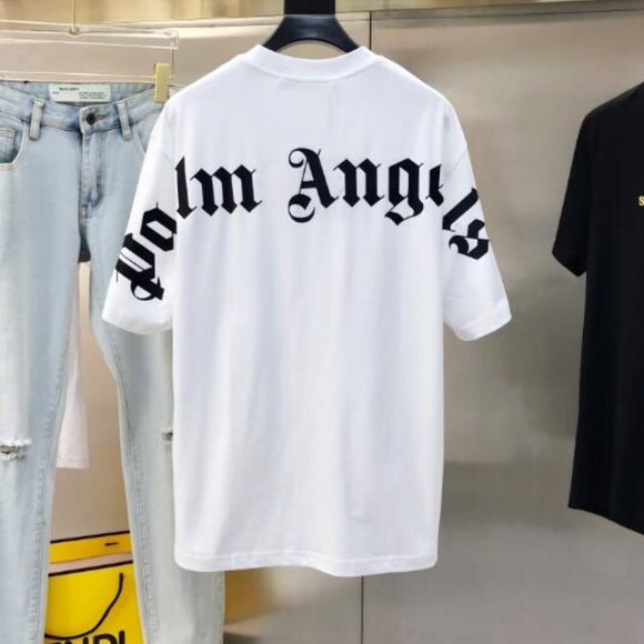 Palm Angels｜SHORT-SLEEVED ROUND NECK T-SHIRTS (PMAA088E Palm Angels Spray 'Los Angeles' Short Sleeved T Shirt | eBay